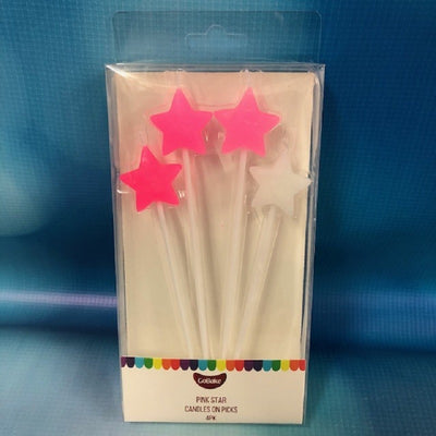 Star pick candles Long Pink ombre