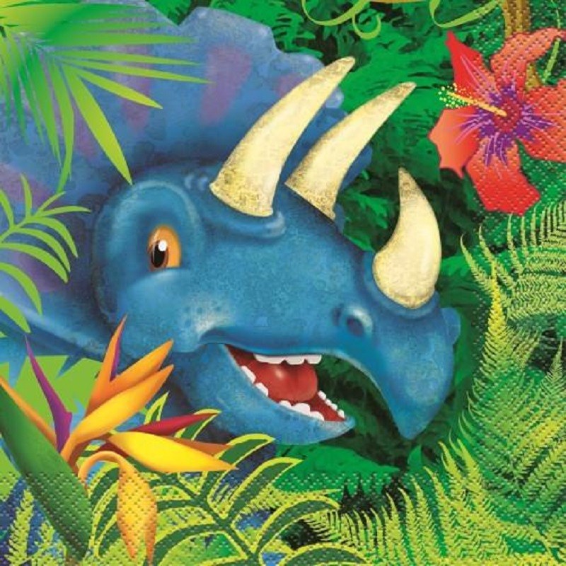 Dinosaur party napkins serviettes