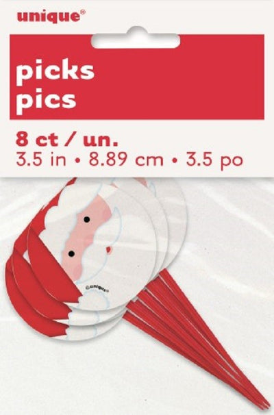 Christmas Santa cupcake picks