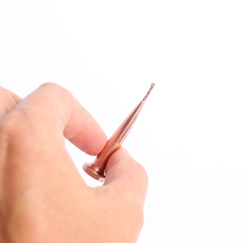 Metallic Rose Gold Bullet freestanding candles (10)