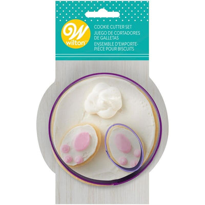 Easter Bunny Butt cookie cutter set 2 round and oval cutters