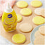 Example of finished cookie using Wilton Yellow Cookie Icing