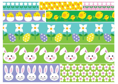 Edible icing image CAKE STRIPS Easter