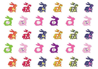 A4 Edible icing image Rabbits Easter Bunny sheet