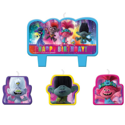Trolls world Tour candle set of 4