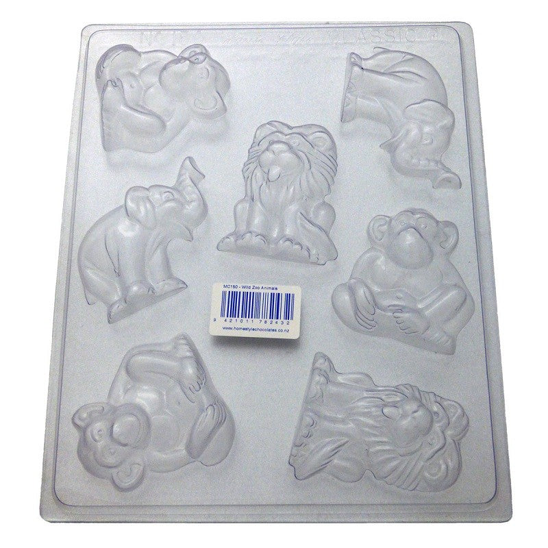 Zoo or Jungle safari animals chocolate mould style 2
