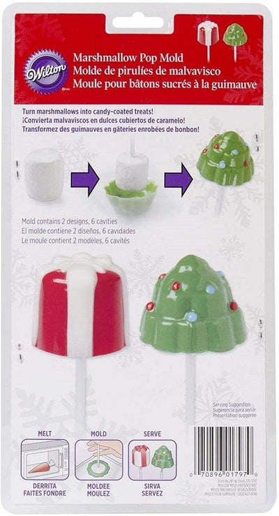 3d Christmas tree and present lollipop chocolate mould