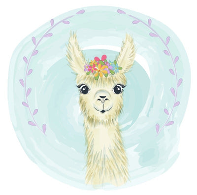 Edible icing image Llama