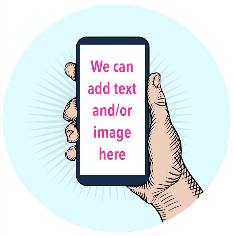 Custom edible icing image Smartphone