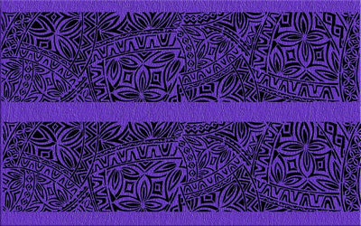 A3 Edible icing image sheet Polynesian wedding panels Purple by ibicci