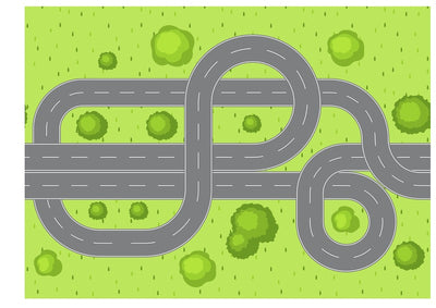 A4 Edible icing image Road map use for toy cars