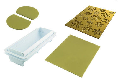 3D SILICONE DESSERT MOULD Frozen Snowflake Buche Log