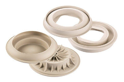 3D SILICONE DESSERT MOULD OR CAKE BAKING PAN IO & TE