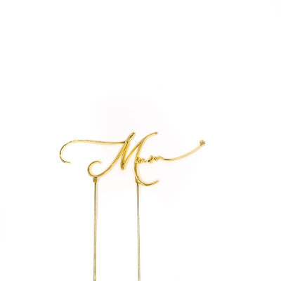 Gold METAL CAKE TOPPER MUM