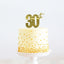 Gold METAL CAKE TOPPER 30TH