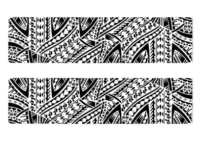 A3 Edible icing image sheet Samoan Panel Black and White by ibicci