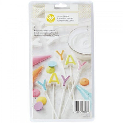 YAY celebration chocolate lollipop mould