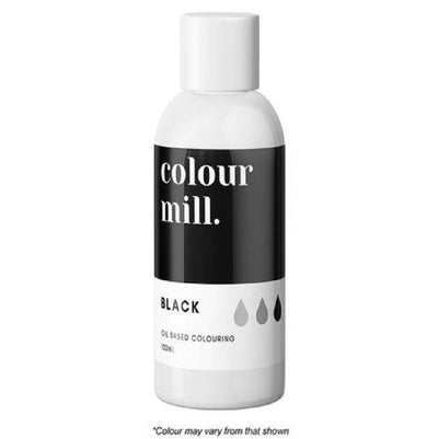 100ml colour mill black food colouring oil based