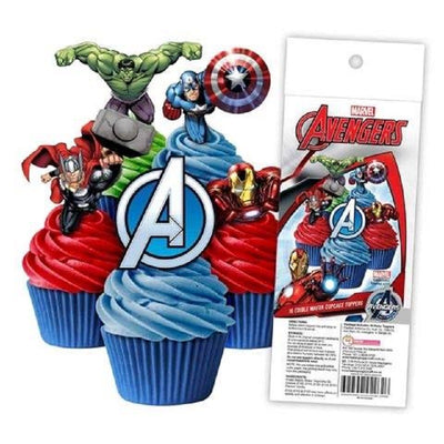 Avengers pack 16 wafer paper cupcake toppers