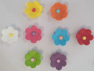 2cm Gumpaste Daisy icing decorations pack of 24