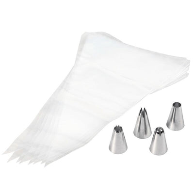 piping bags and metal piping nozzles