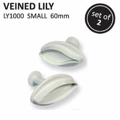 PME FLORAL PLUNGER CUTTERS SMALL VEINED LILY SET OF 2 60MM