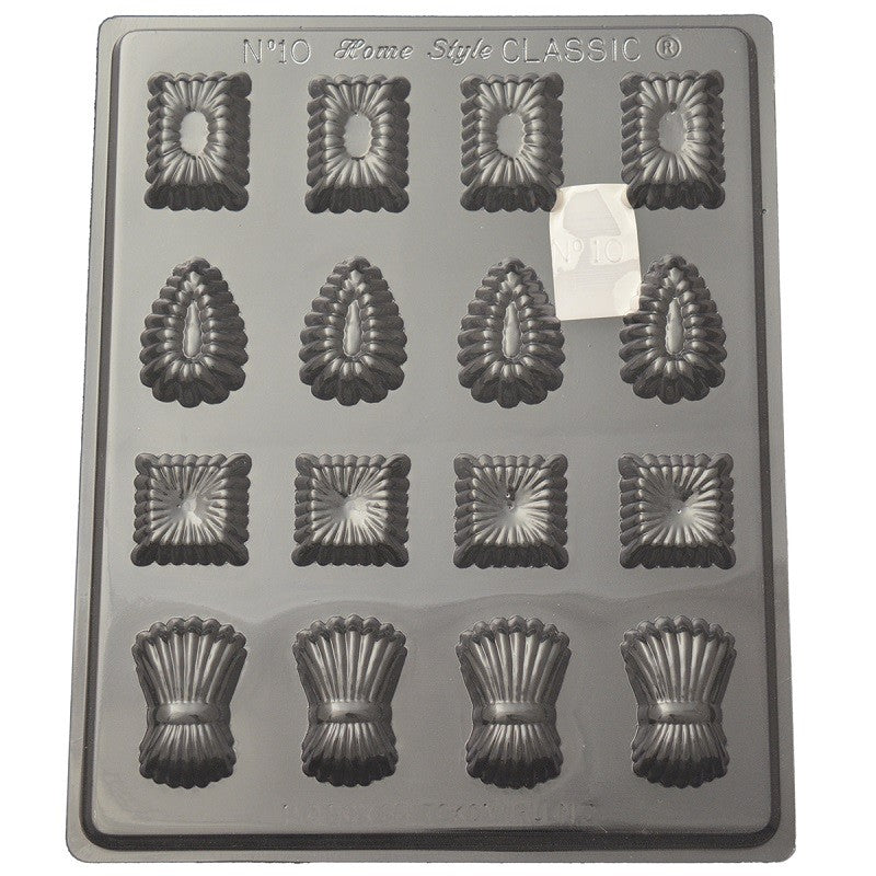 Traditional fluted truffle variety chocolate mould