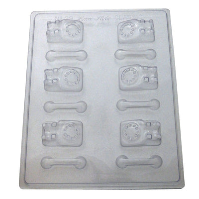 Old Fashioned telephones chocolate mould