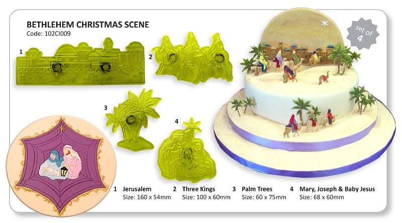 Jem Bethlehem Christmas cutter set of 4 cutters