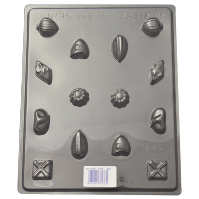 Botanical assortment truffle variety chocolate mould