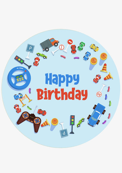 Edible icing image Gaming toy vehicles and construction