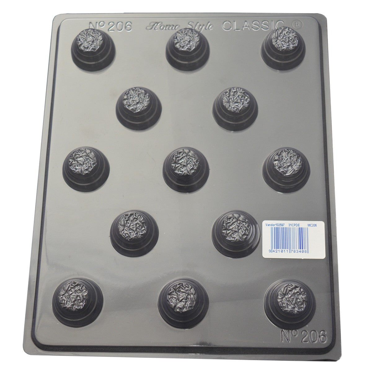 Deep fill coconut rough chocolate Mould