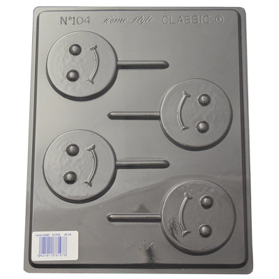 Smiley Face Emoji lollipop chocolate mould
