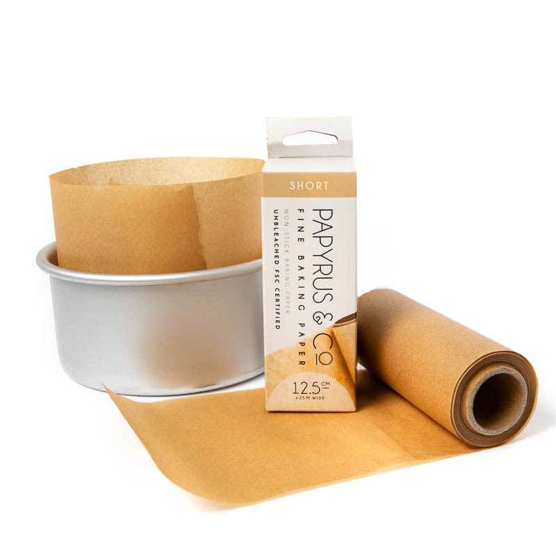 Non stick baking parchment cake paper roll for cake tin sides