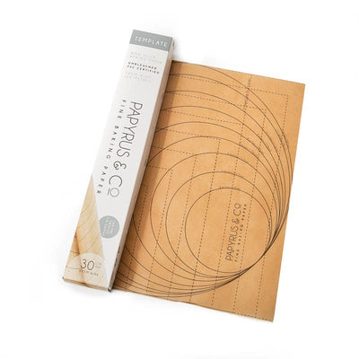 Non stick baking parchment cake template paper cut to fit your tin bases