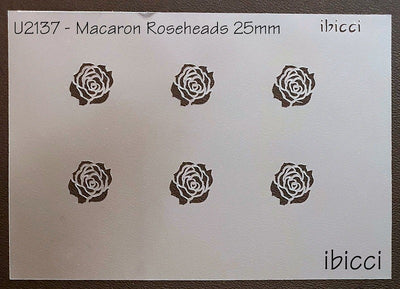 Rose heads 25mm perfect size for macarons