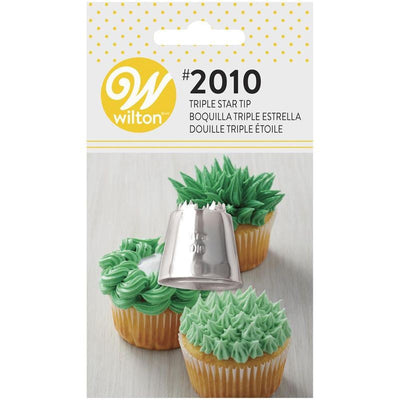 Large Wilton icing nozzle tip No 2010 Triple Star Multi Opening