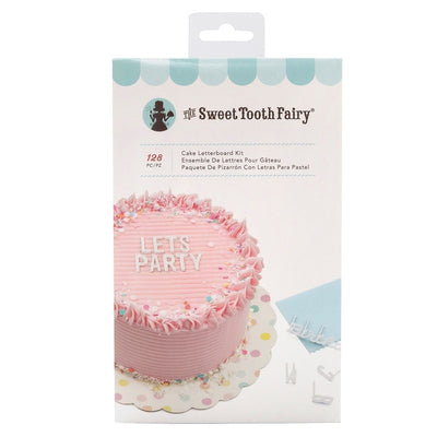 Cake letterboard kit with scraper comb WHITE make your own phrases