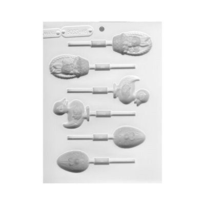 Easter lollipop hard candy or isomalt mould
