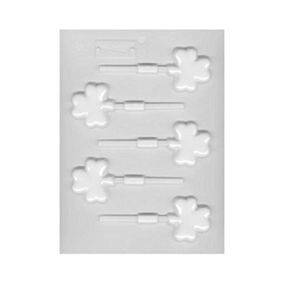 Shamrock lollipop hard candy or isomalt mould