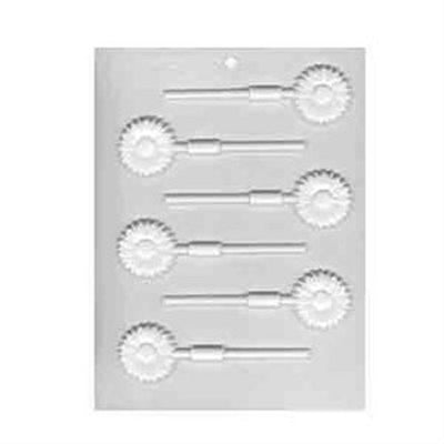 Daisy flower lollipop hard candy or isomalt mould