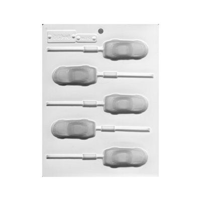 Race car lollipop hard candy or isomalt mould