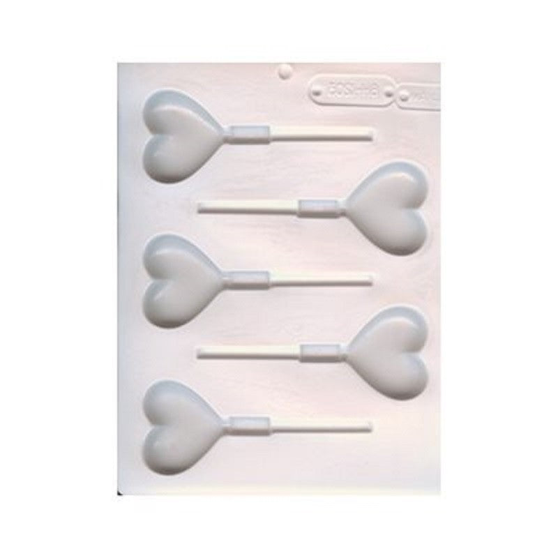 Hearts lollipop hard candy or isomalt mould