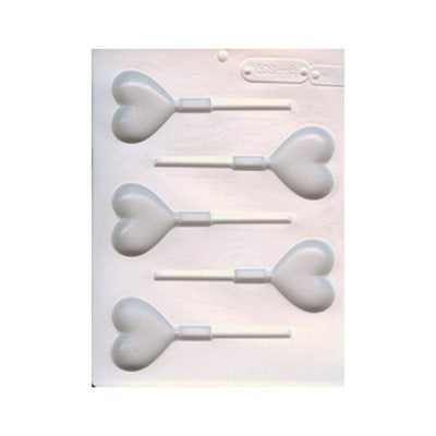 Hearts lollipop hard candy or isomalt mould