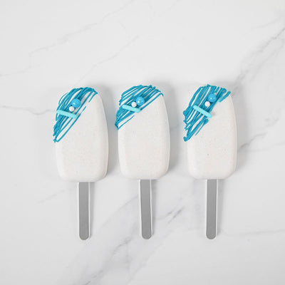 Cakesicle acrylic sticks Silver Pack of 25