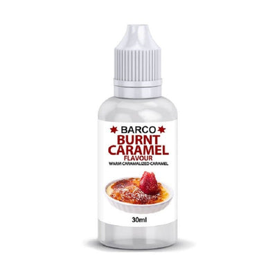 Barco flavouring 30ml burnt caramel.  Add to cake and brownie batters, buttercream or fondant icing etc to flavour.