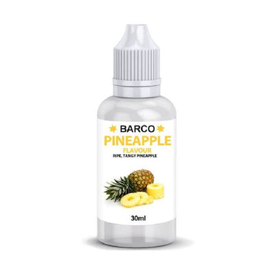 Barco flavouring 30ml Pineapple.  Add to cake and brownie batters, buttercream or fondant icing etc to flavour.