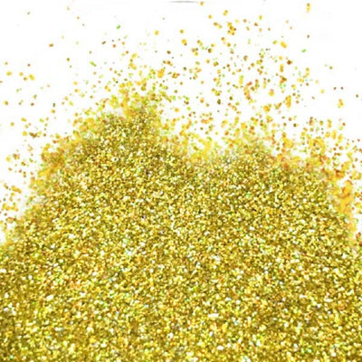 Gold Hologram Flitter Glitter by Barco Large 50 ml pot