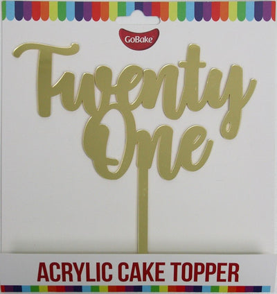 Gobake Twenty One Acrylic economy mirror topper Gold