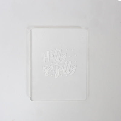 COO KIE Embosser Stamp Holly Jolly